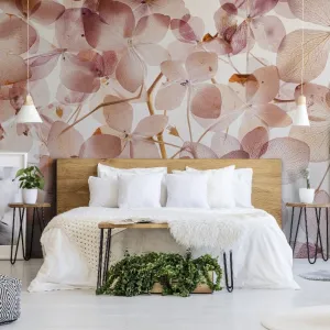 Translucid Flowers Wallpaper Mural