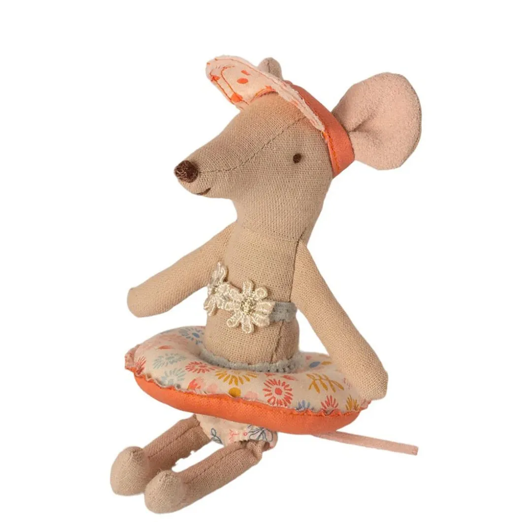 Tube Float, Small Mouse - Flower Print