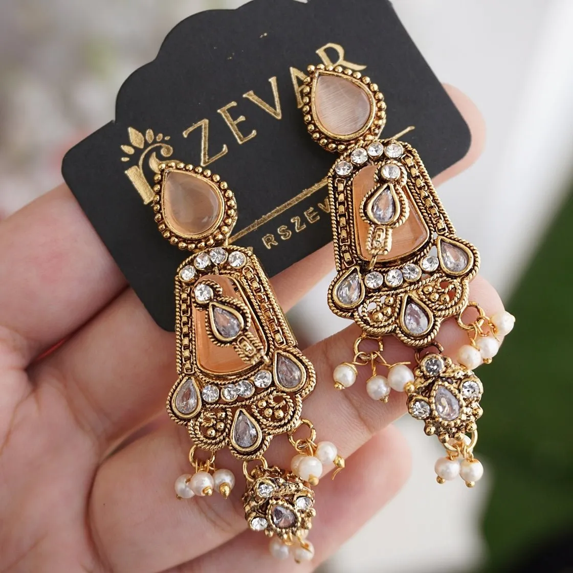Turkish Antique Gold Earrings