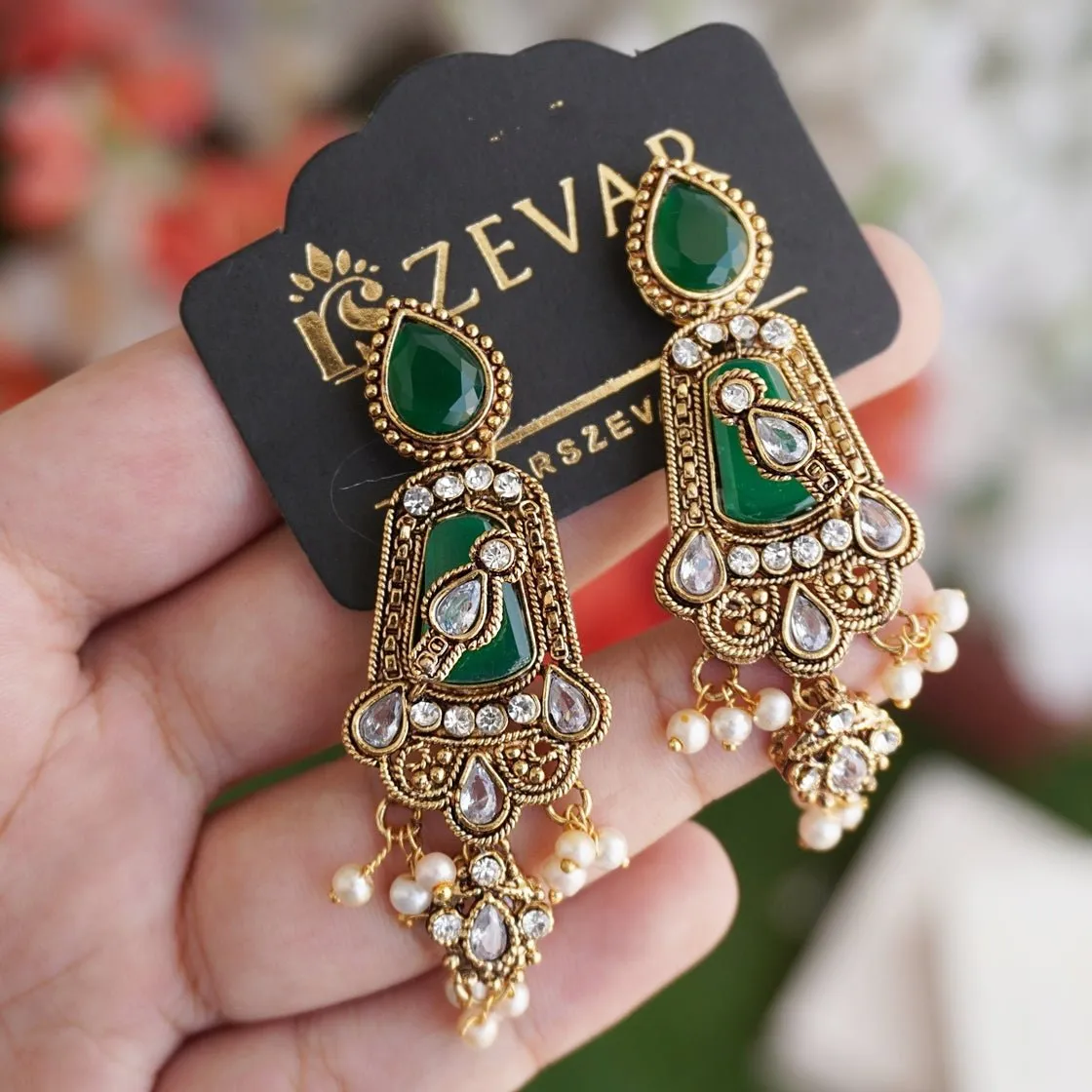 Turkish Antique Gold Earrings