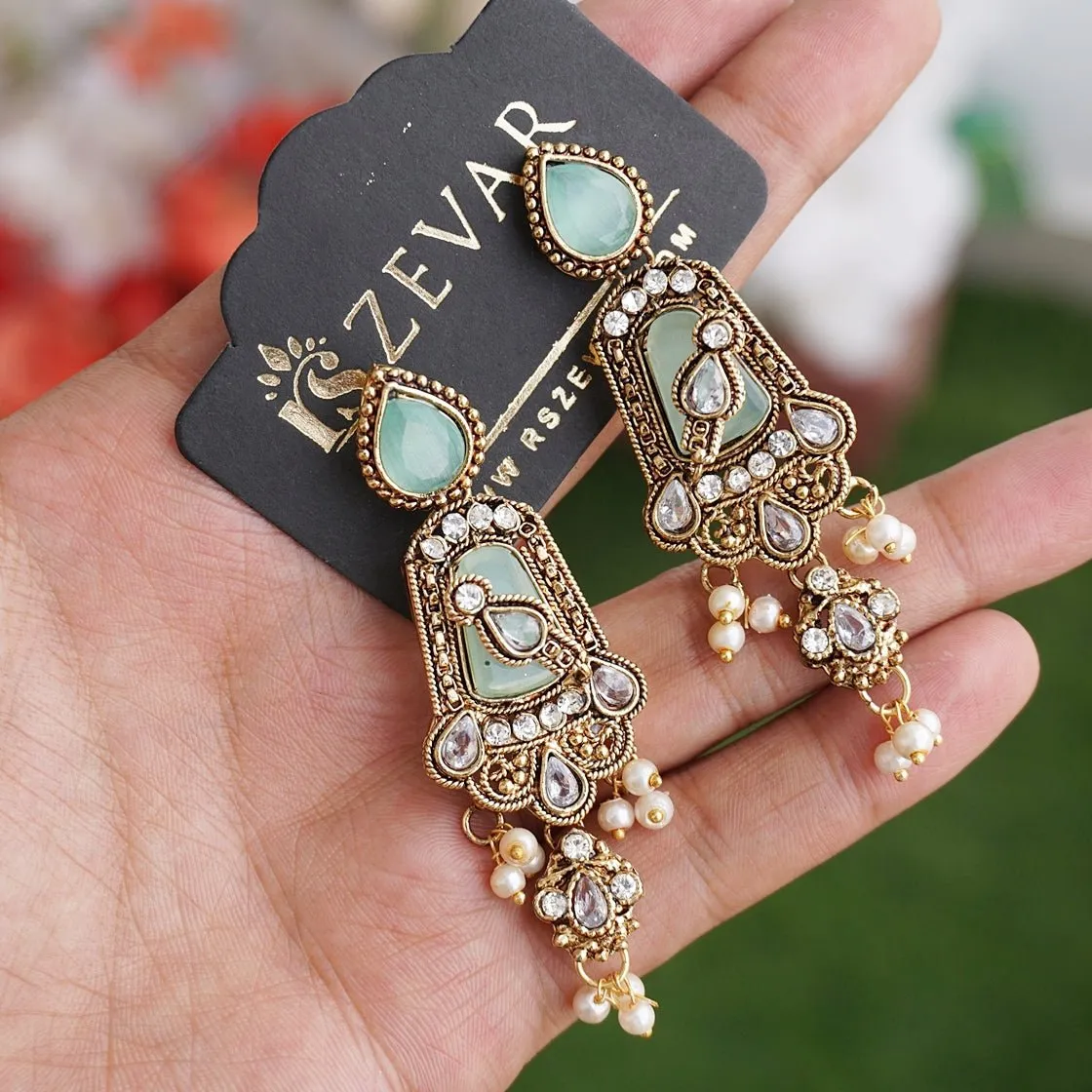 Turkish Antique Gold Earrings
