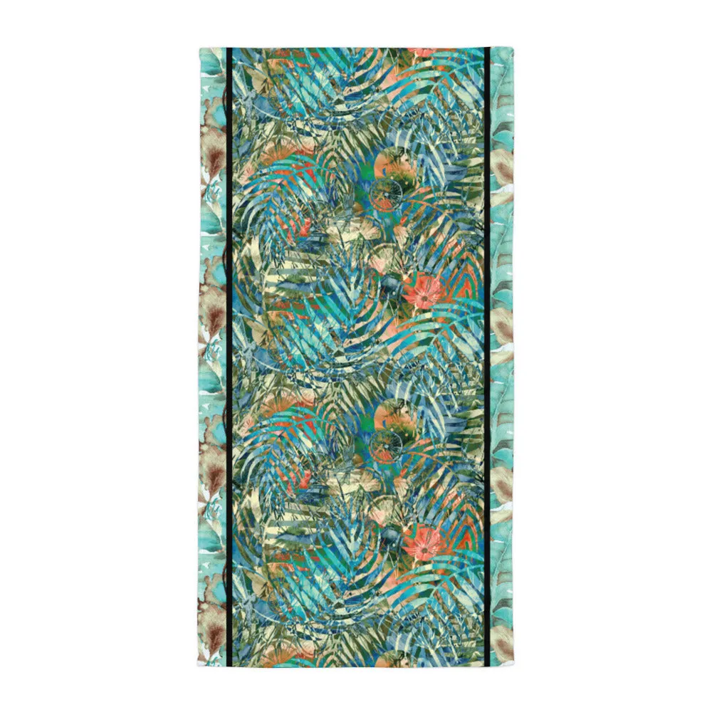 Turquoise Jungle - Beach Towel