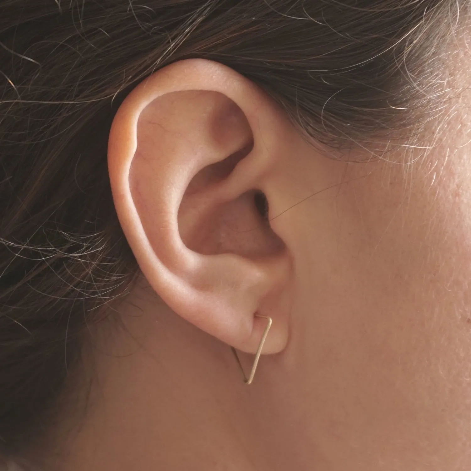 Unique Elegant Open Triangle Stud Earrings - 0218