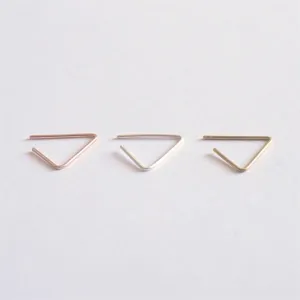 Unique Elegant Open Triangle Stud Earrings - 0218