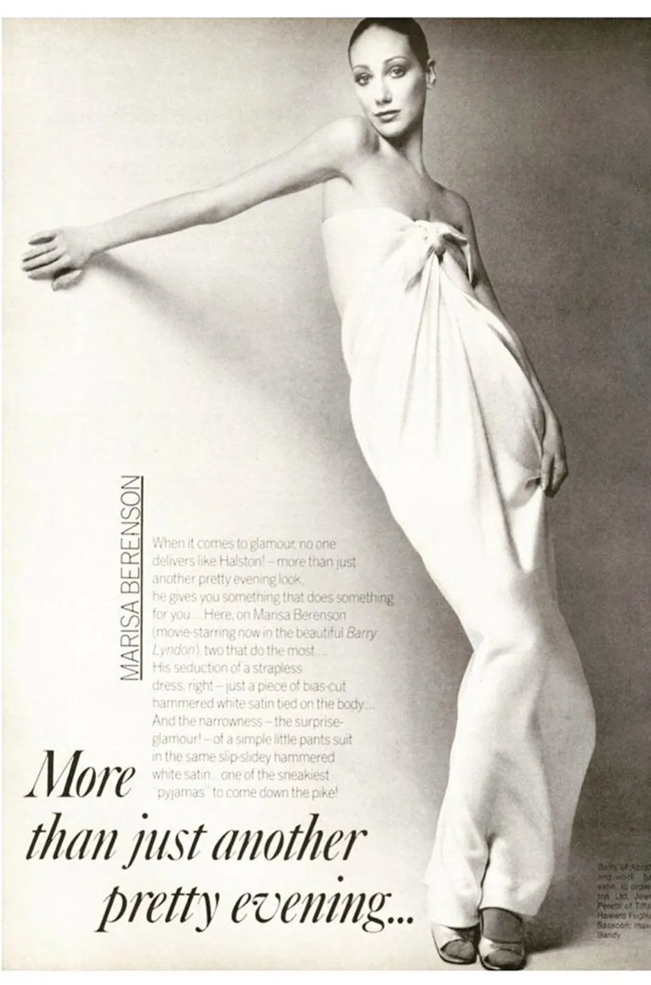 Unusual 1976 Halston Deep Brown Strapless Tie Front Dress in a Soft Terry Cloth