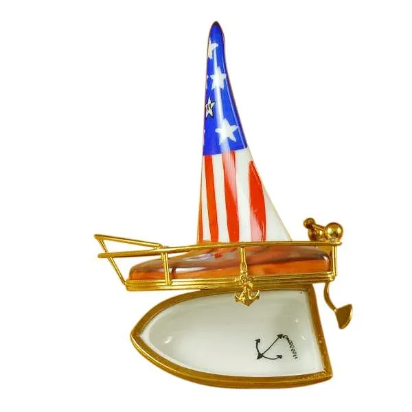 USA Sailboat with Rudder