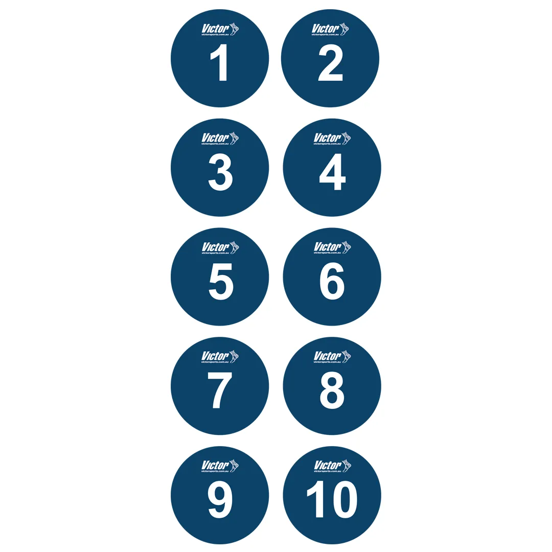 Victor Floor Marker Disc (Set 10 #1-10)
