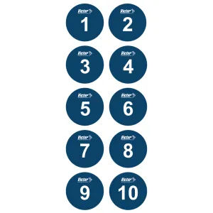 Victor Floor Marker Disc (Set 10 #1-10)