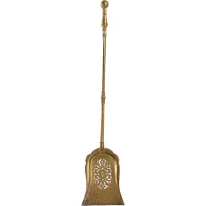 Victorian Pierced Brass Fireplace Shovel