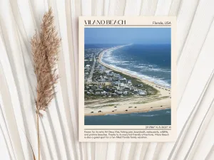 Vilano Beach Wall Canvas, USA