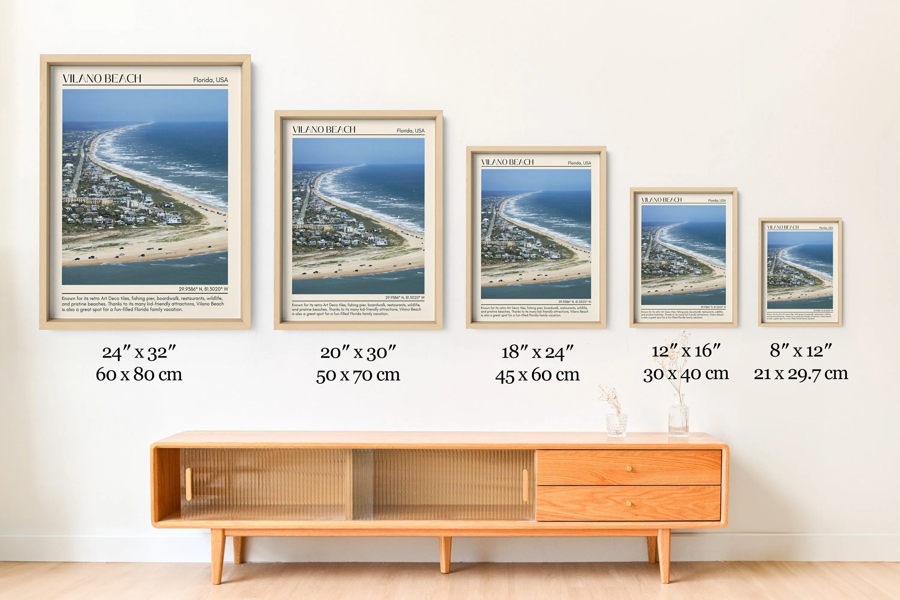 Vilano Beach Wall Canvas, USA