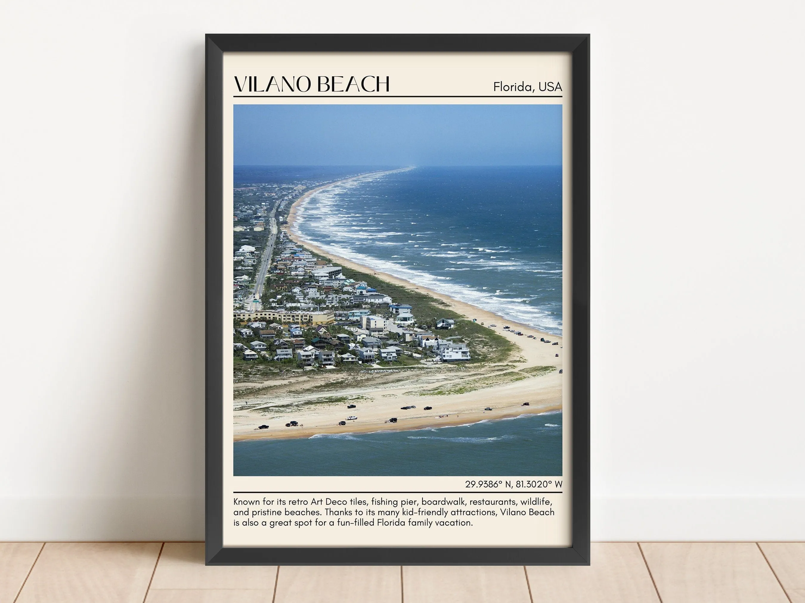Vilano Beach Wall Canvas, USA