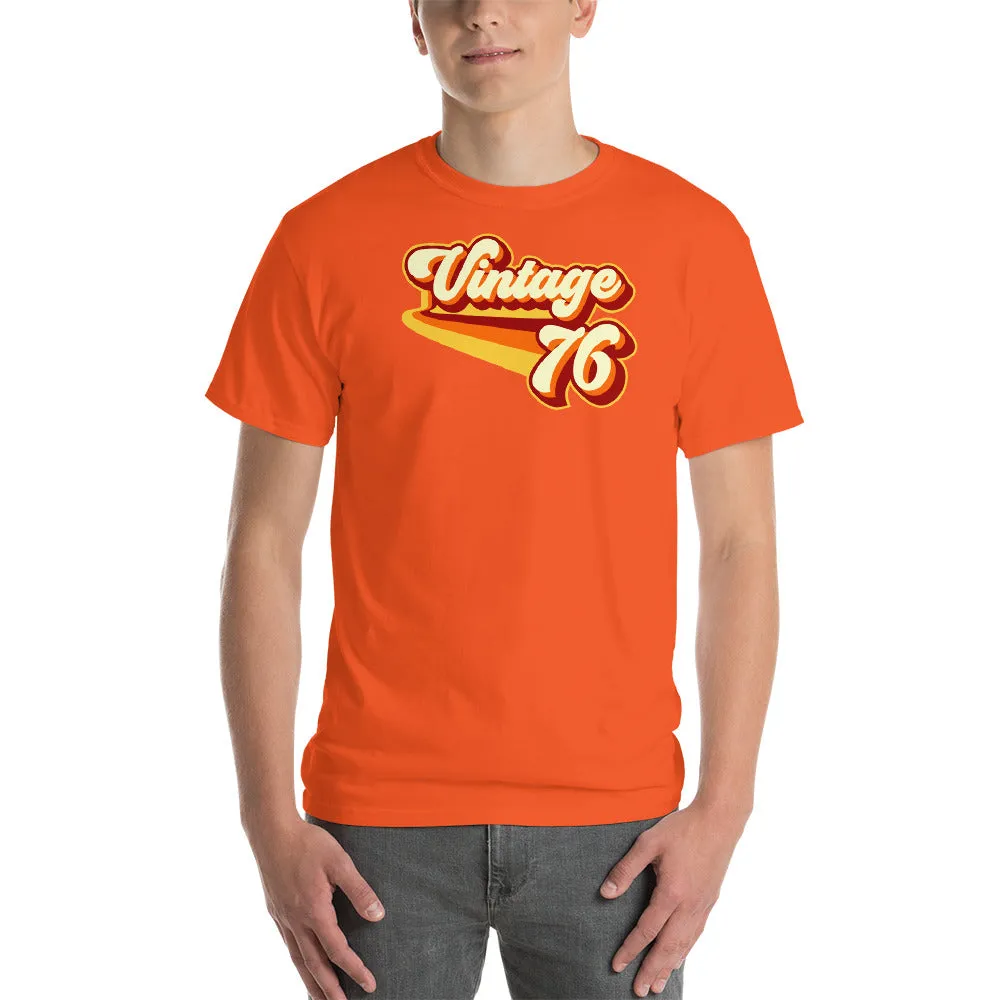 Vintage 1976 Warm Retro Lines CLASSIC FIT Unisex Short-Sleeve T-Shirt