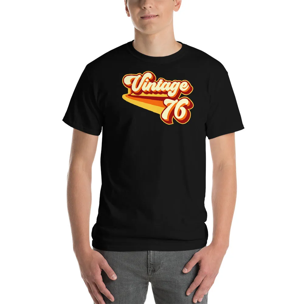 Vintage 1976 Warm Retro Lines CLASSIC FIT Unisex Short-Sleeve T-Shirt