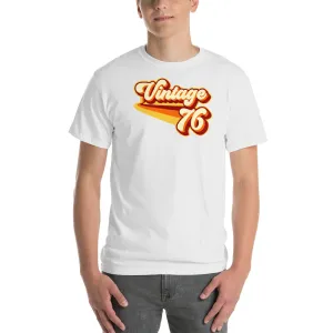 Vintage 1976 Warm Retro Lines CLASSIC FIT Unisex Short-Sleeve T-Shirt