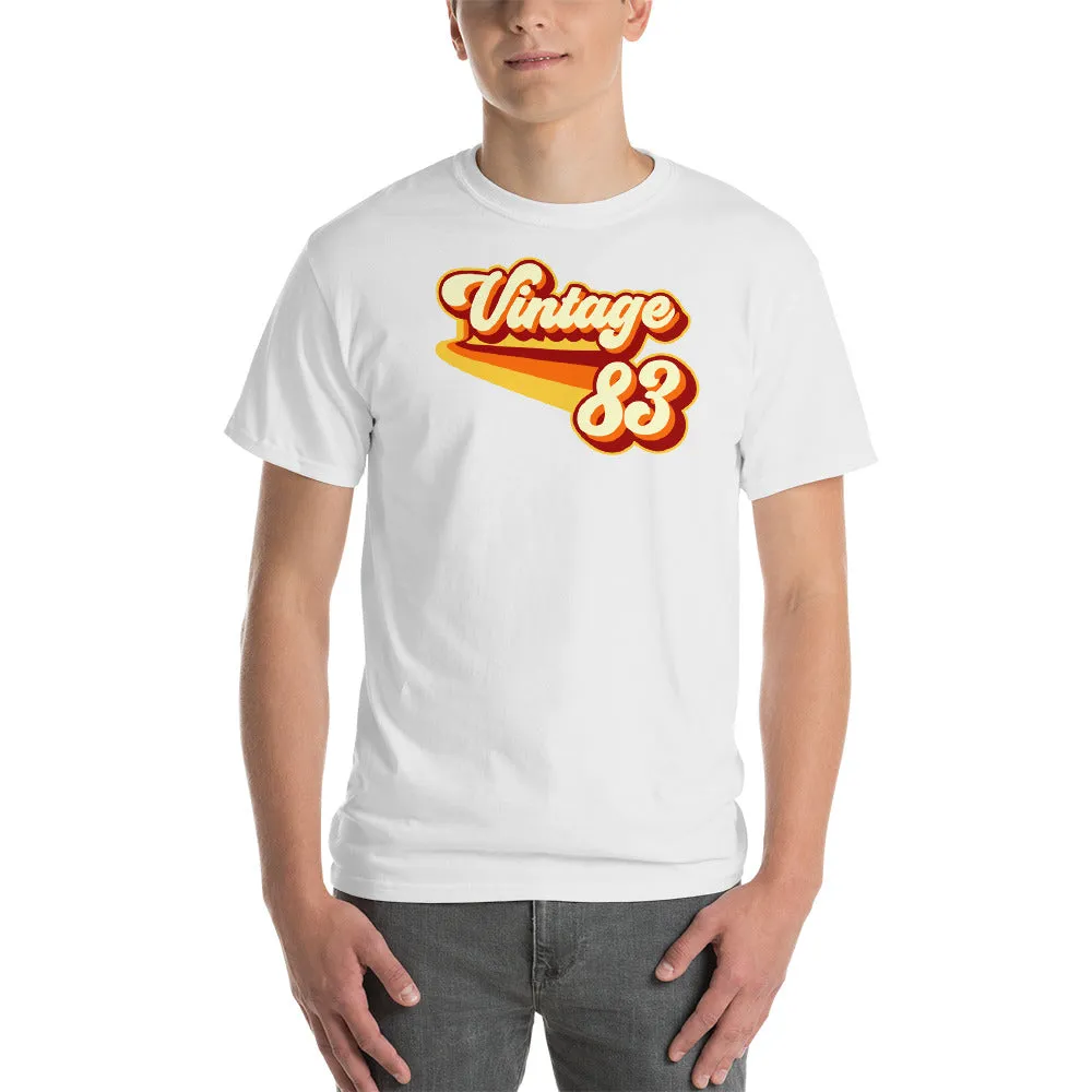 Vintage 1983 Warm Retro Lines CLASSIC FIT Short-Sleeve T-Shirt