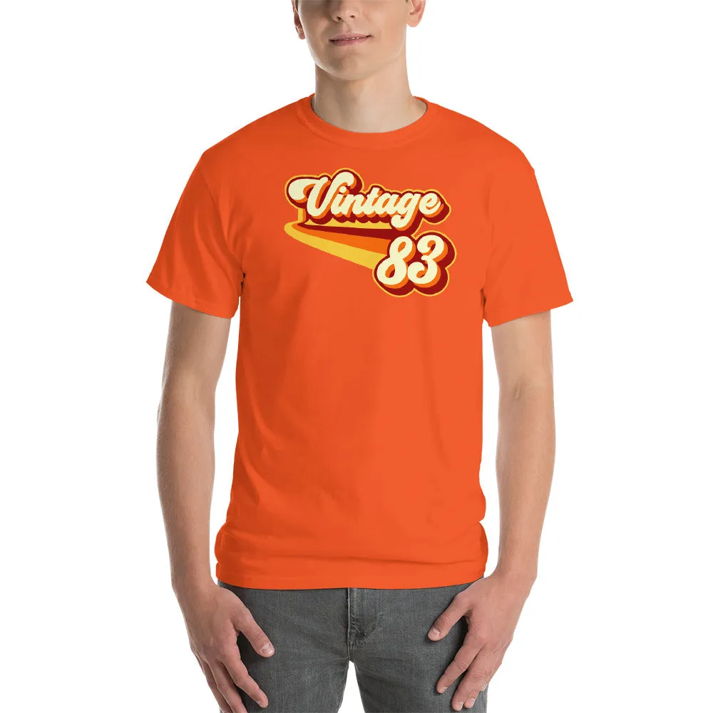 Vintage 1983 Warm Retro Lines CLASSIC FIT Short-Sleeve T-Shirt