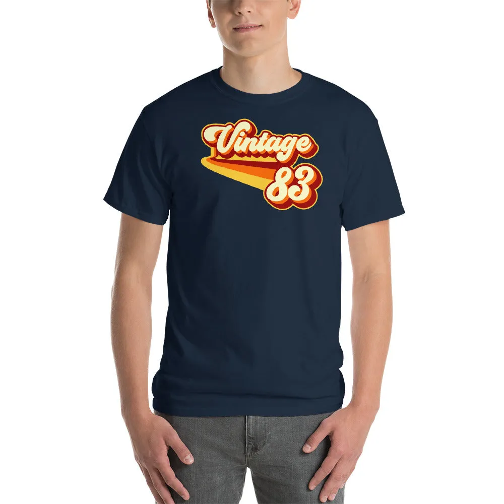 Vintage 1983 Warm Retro Lines CLASSIC FIT Short-Sleeve T-Shirt