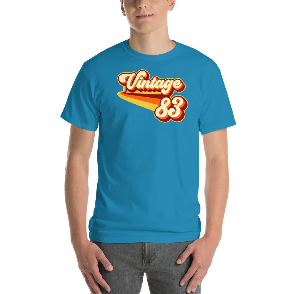 Vintage 1983 Warm Retro Lines CLASSIC FIT Short-Sleeve T-Shirt
