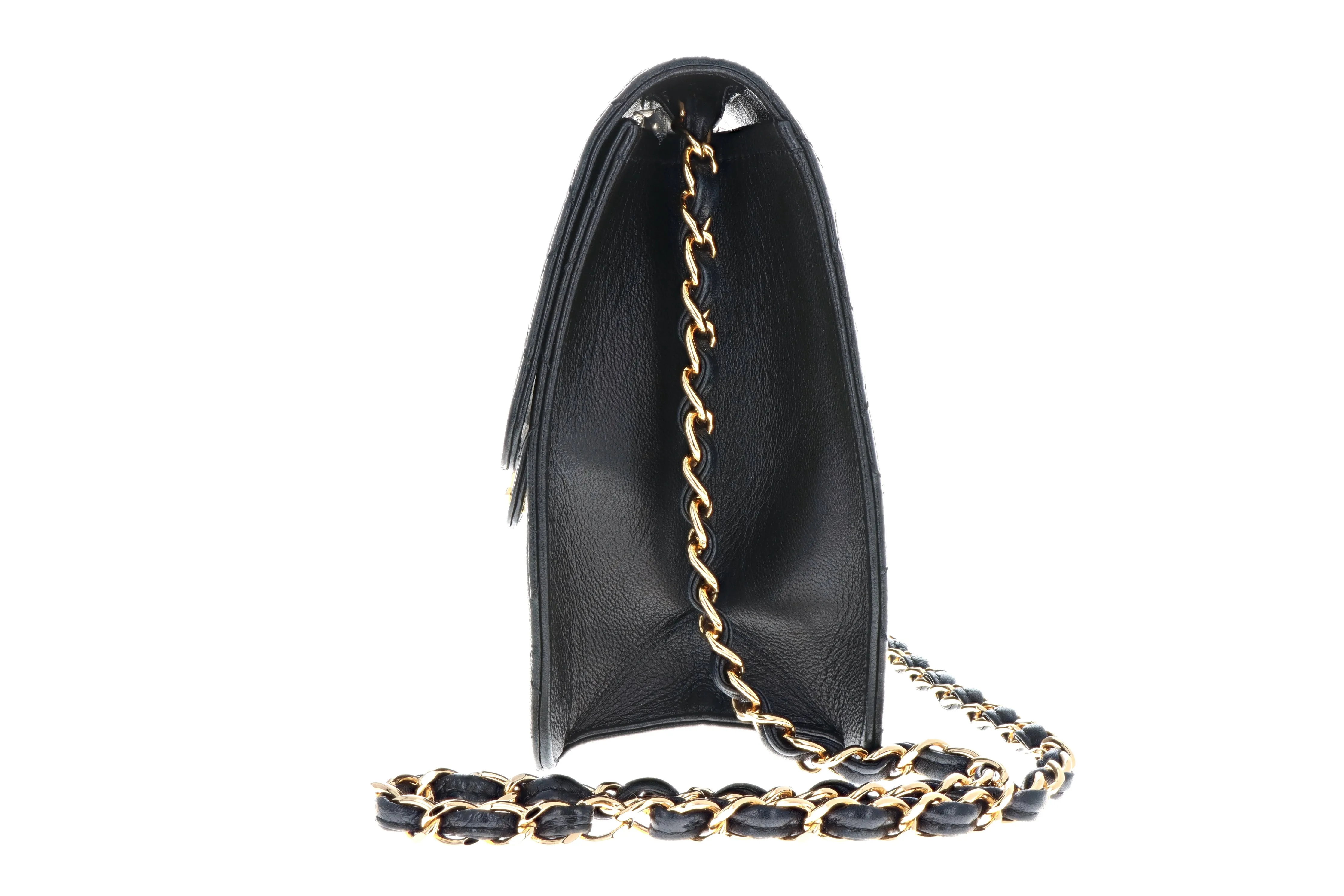 Vintage Chanel Lambskin Medium Classic Square Single Flap Bag