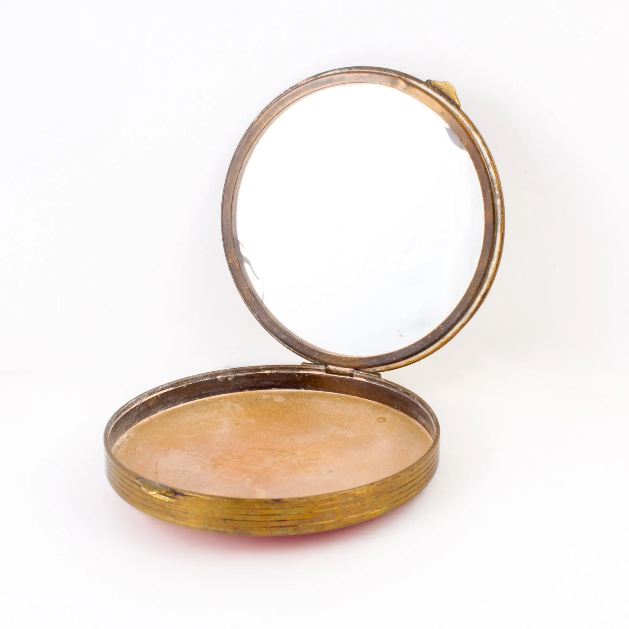 Vintage French Sacré-Cœur Basilica Souvenir Powder Compact