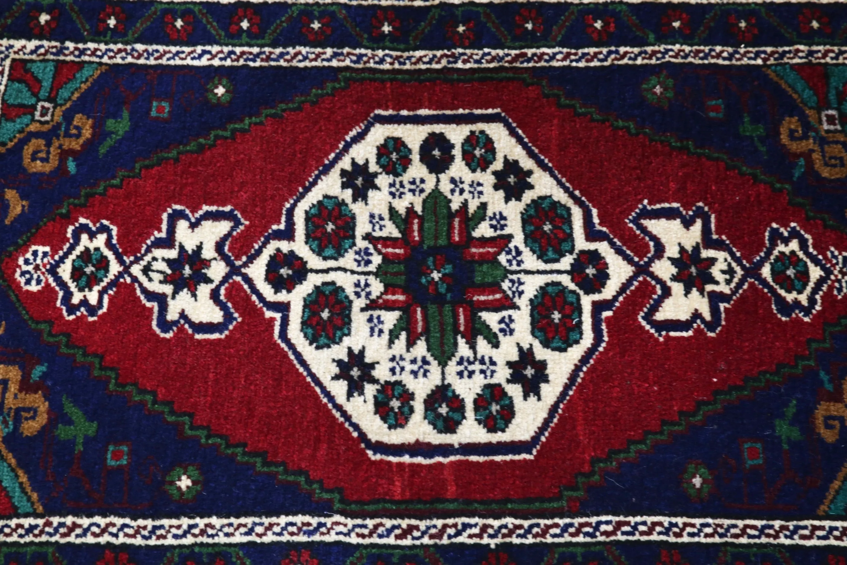 Vintage Mini Turkish Rug 1.10ftx3.5ft