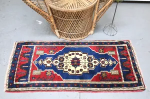 Vintage Mini Turkish Rug 2ftx4ft
