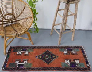 Vintage Mini Turkish Rug