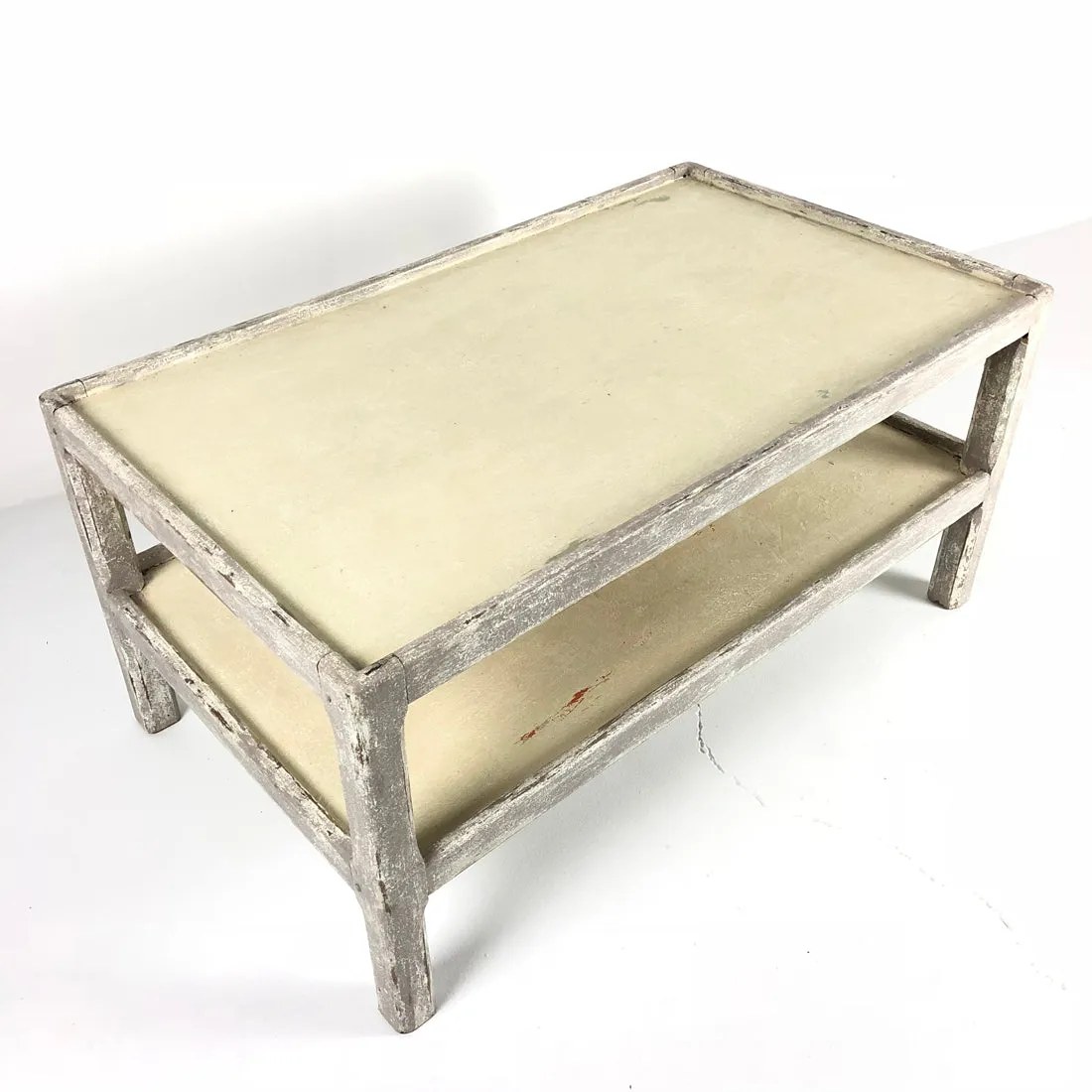 Vintage Painted Coffee Table with Shelf