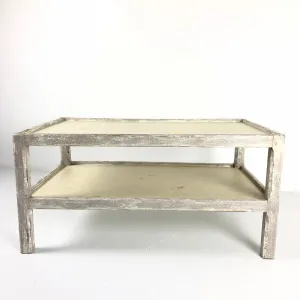 Vintage Painted Coffee Table with Shelf