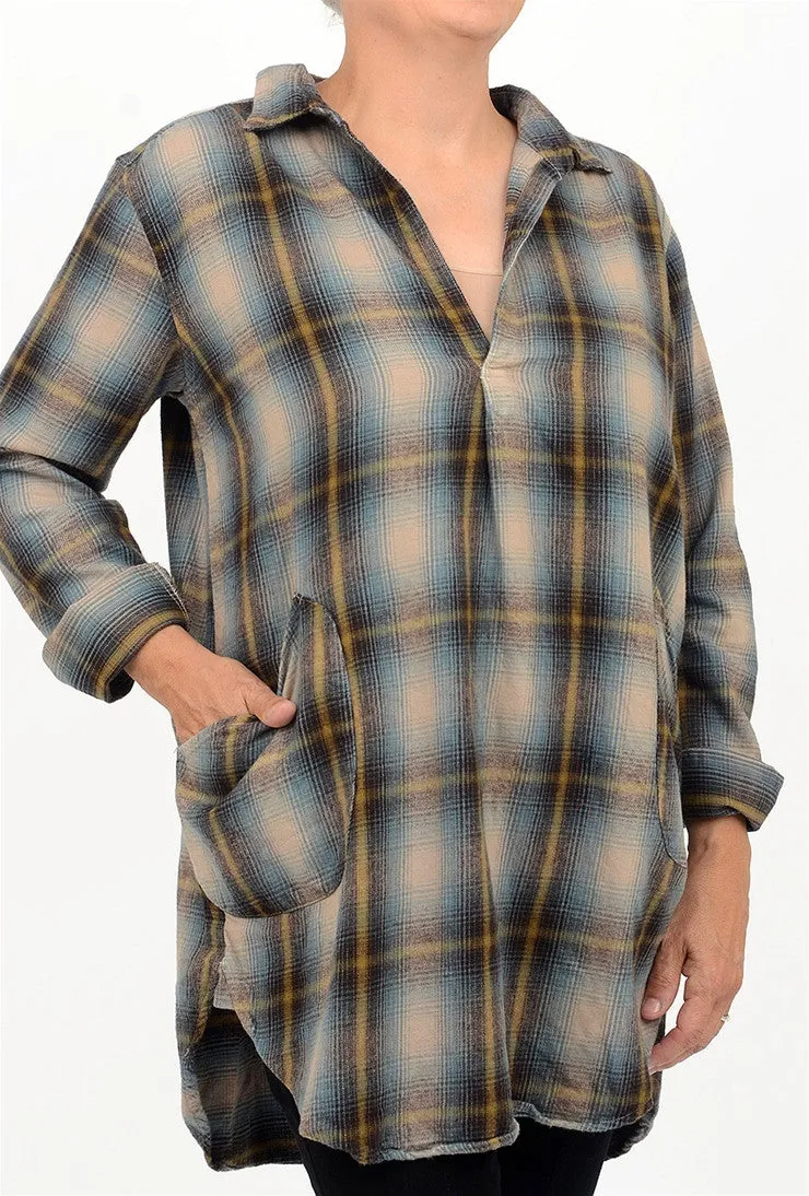 Vintage Wash Premium Teton Flannel Tunic