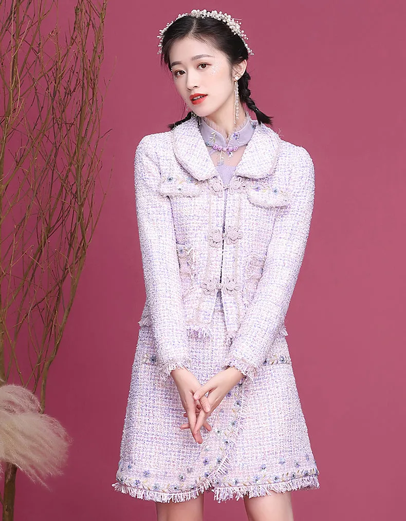 Violet Two-Piece Qipao Cheongsam