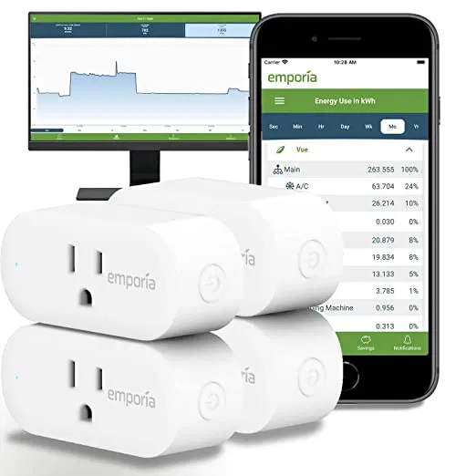 Vue Smart Home Energy Monitor Plus 8 Smart Plugs