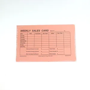 Weekly Sales Card (Deck of 100)