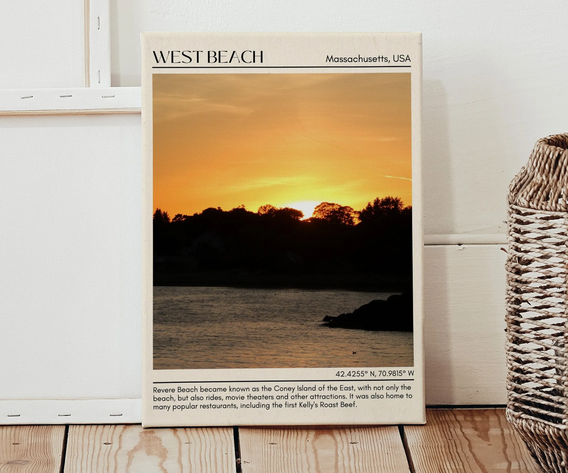 West Beach Wall Canvas, USA