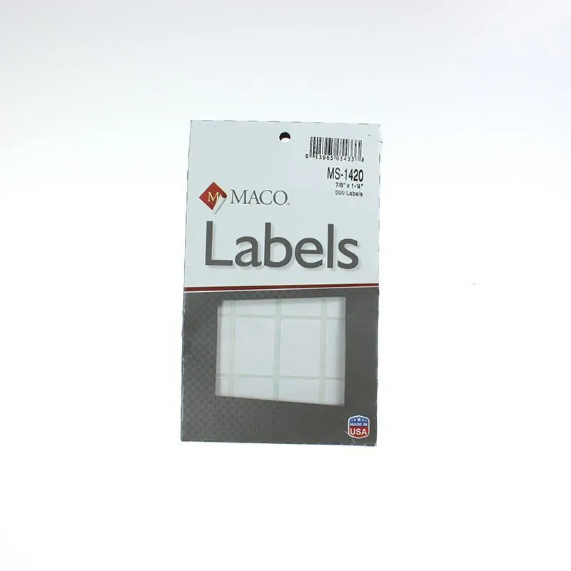 White Box Labels (14 Sizes)