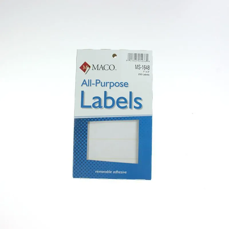 White Box Labels (14 Sizes)