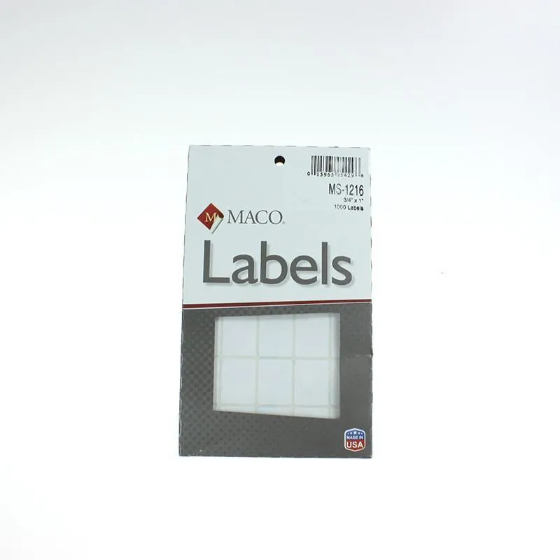 White Box Labels (14 Sizes)