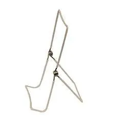 White Vinyl Coated Adjustable Easel, Straight Back