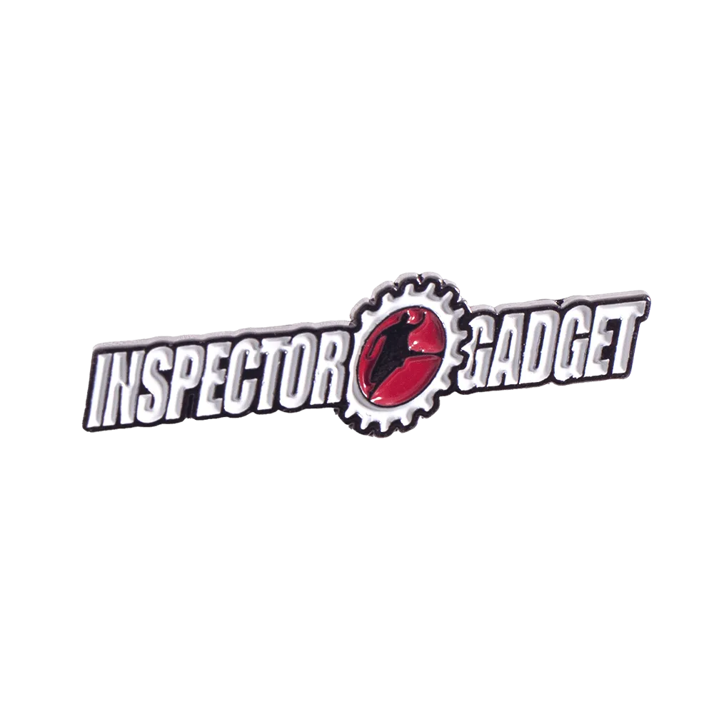 WHITE/MAROON INSPECTOR GADGET PIN