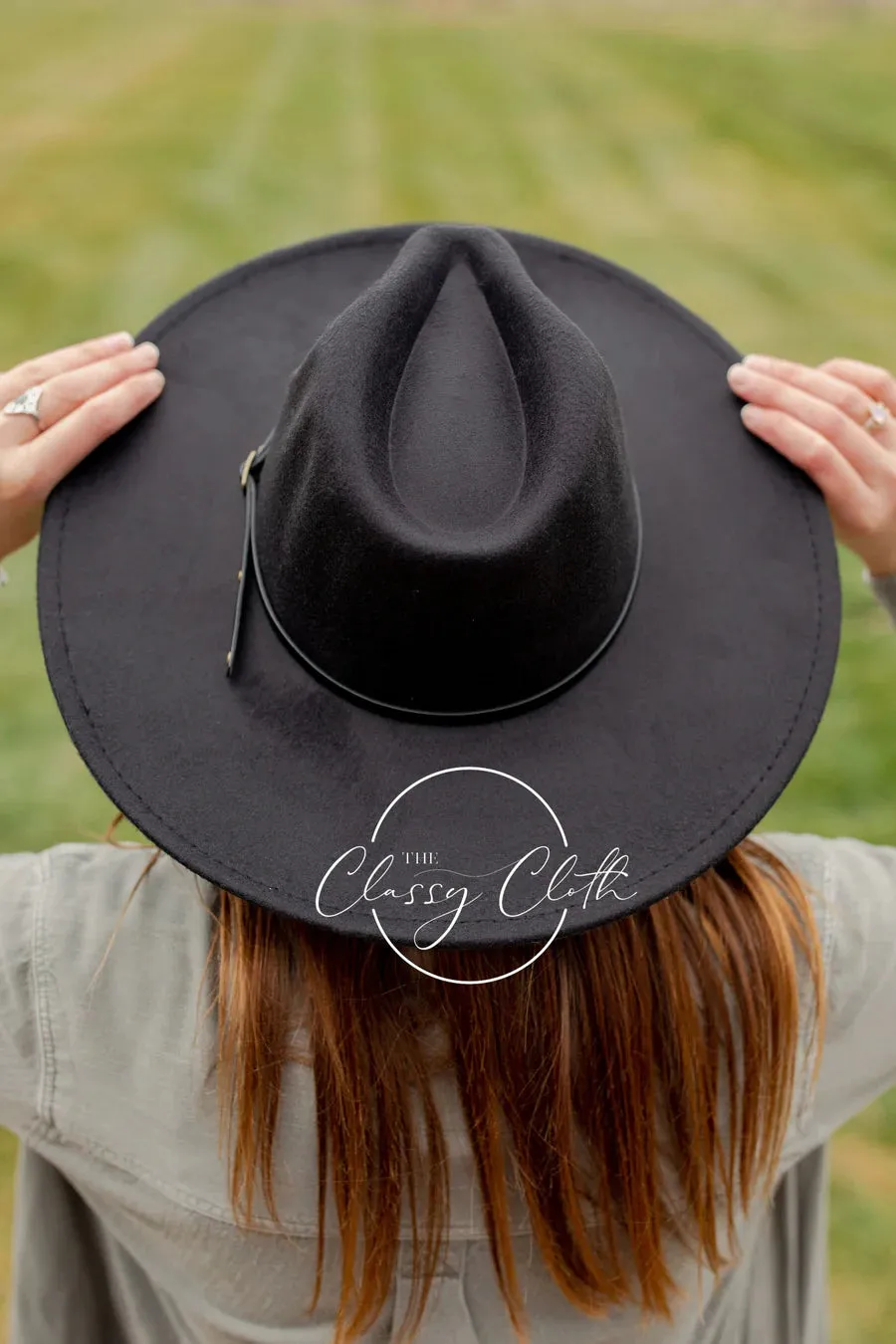 Wide Brim Hat w/ Belt - Black RTS
