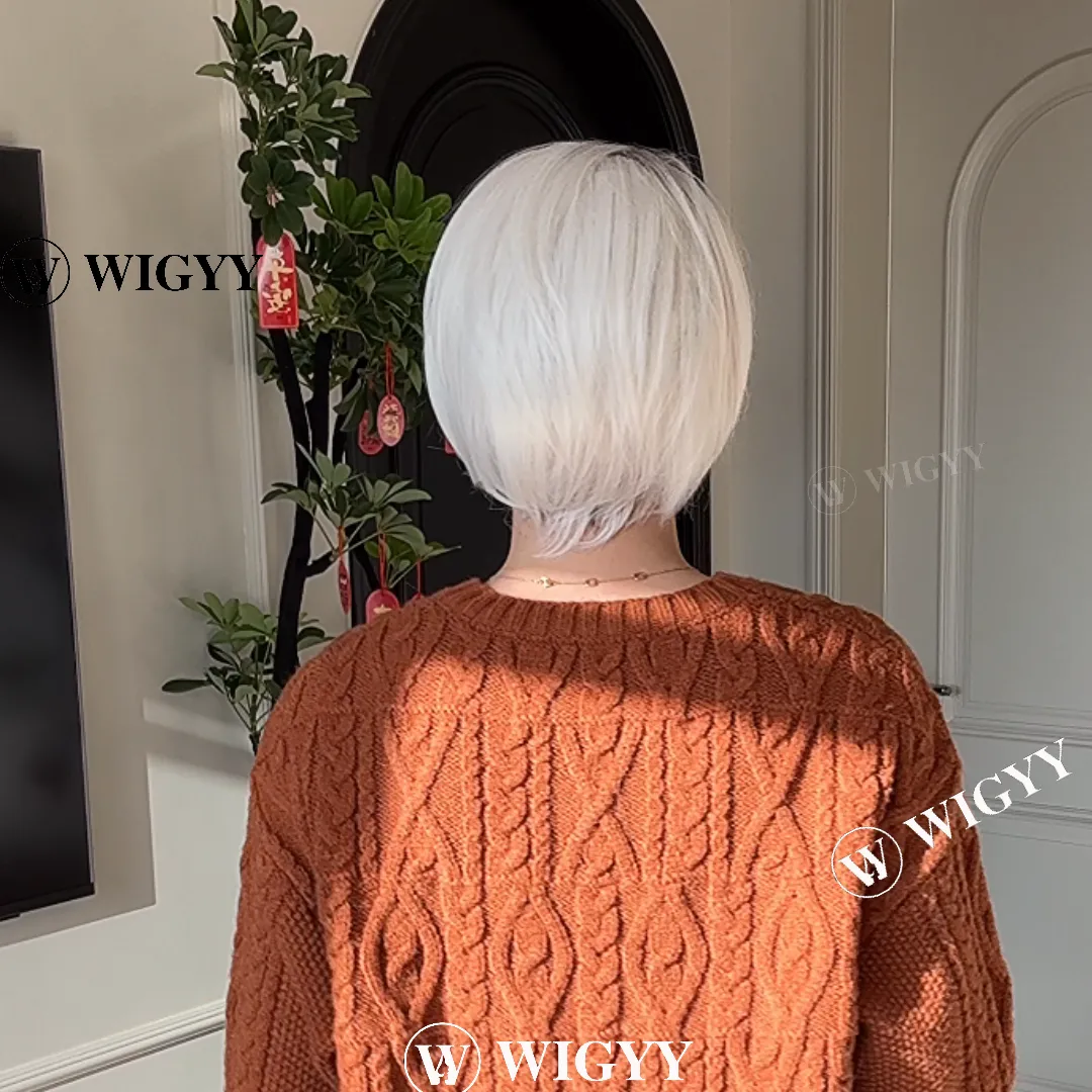 Wigyy Short Side- Part Straight Bob Elegant Wig