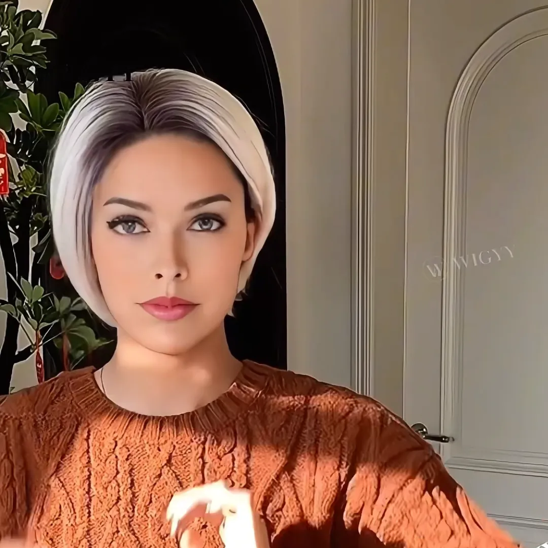 Wigyy Short Side- Part Straight Bob Elegant Wig