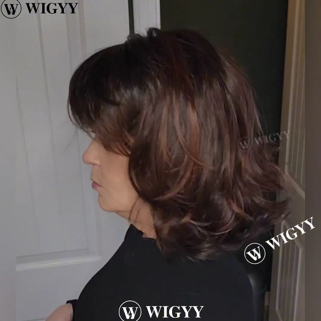 Wigyy Shoulder Length Curl Elegant Wig