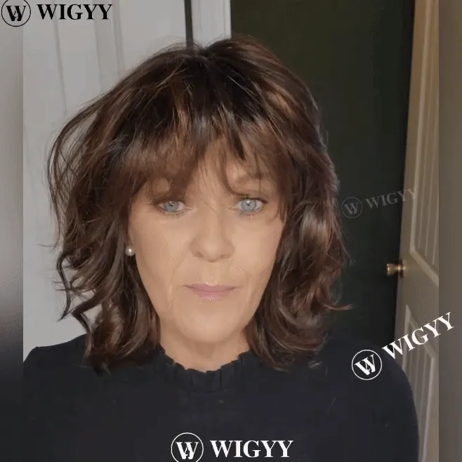 Wigyy Shoulder Length Curl Elegant Wig
