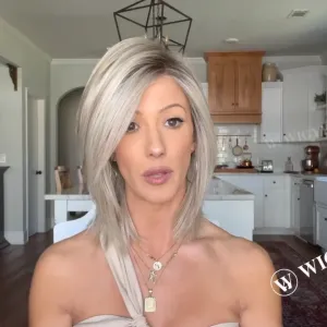 Wigyy Shoulder Length Straight Natural Elegant Wig