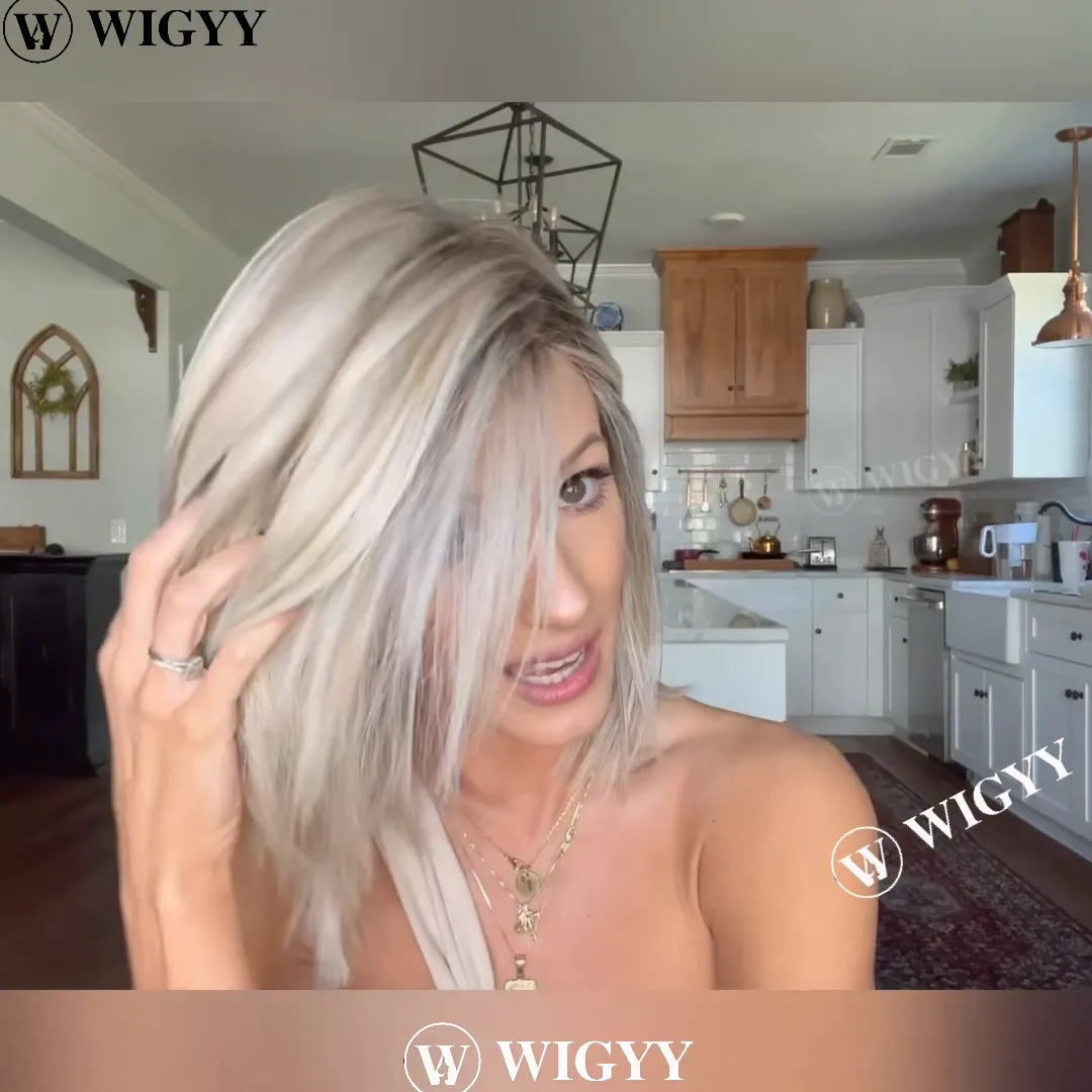 Wigyy Shoulder Length Straight Natural Elegant Wig