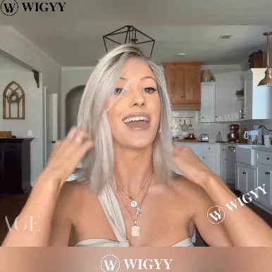 Wigyy Shoulder Length Straight Natural Elegant Wig