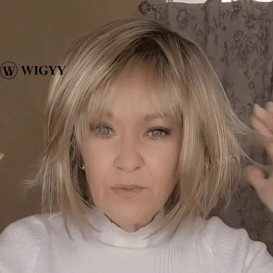 Wigyy Straight Soft Elegant Wig with Bang