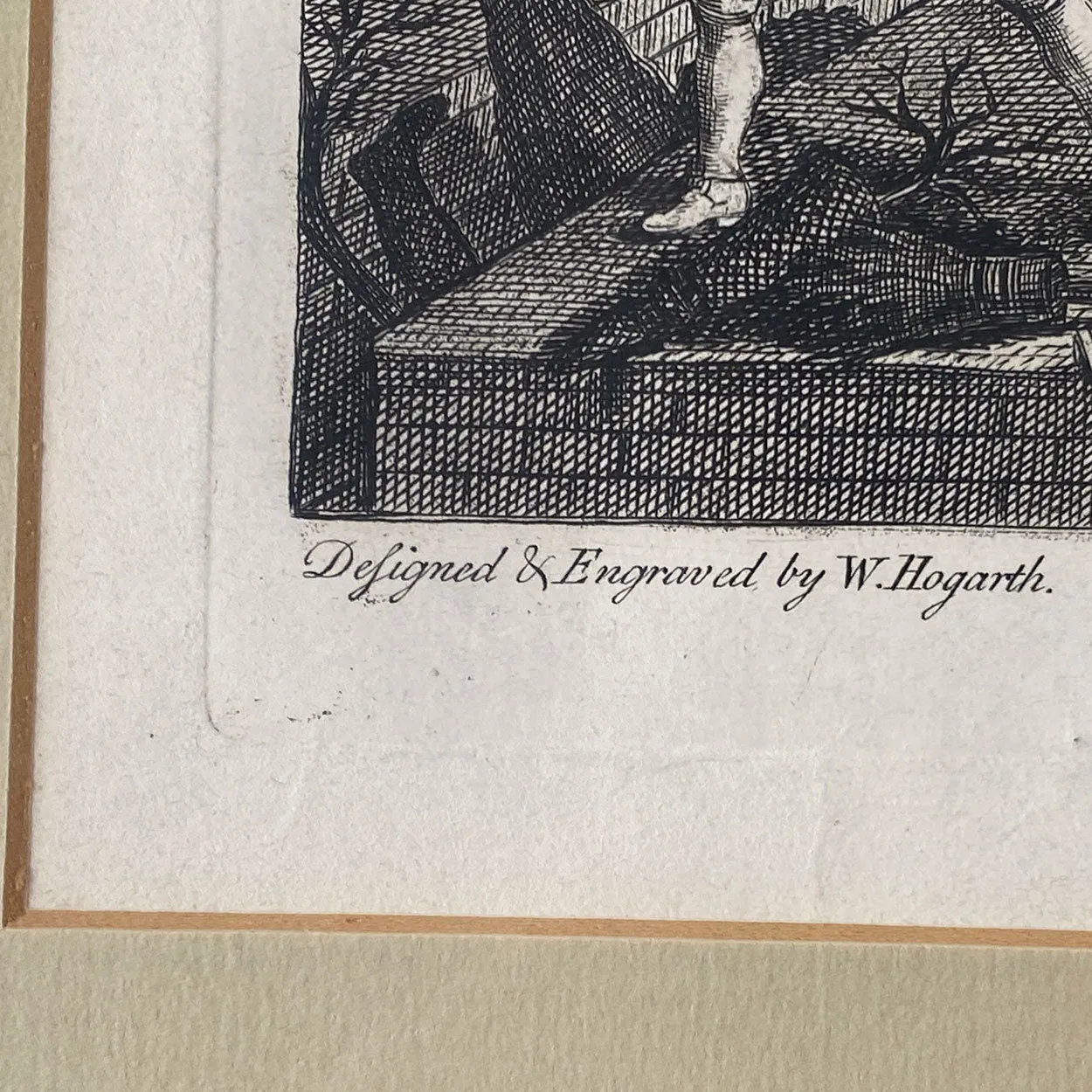 WILLIAM HOGARTH Etching and Copper Engraving on Paper, The Times, Plate II